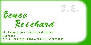 bence reichard business card